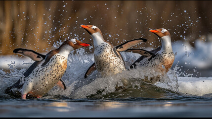 Obraz premium duck in winter