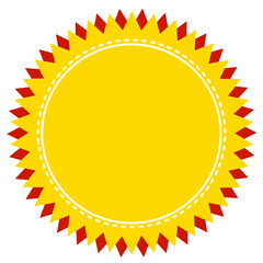 Realistic discount tag or blank paper label for sale promotion on transparent background
