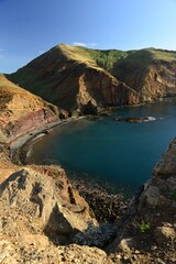 Canical, Madeira island, Portugal. The dramatic and beautiful Ponta Sao Lourenco in December.