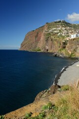 Camara do Lobos, Madeira island, Portugal. A small south coast fishing village and tourism spot.