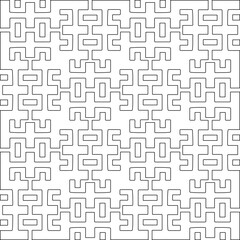 Abstract shapes from lines. Vector graphics for design, prints, decoration, cover, textile, digital wallpaper, web background, wrapping paper, clothing, fabric, packaging, cards.Geometric patterns.