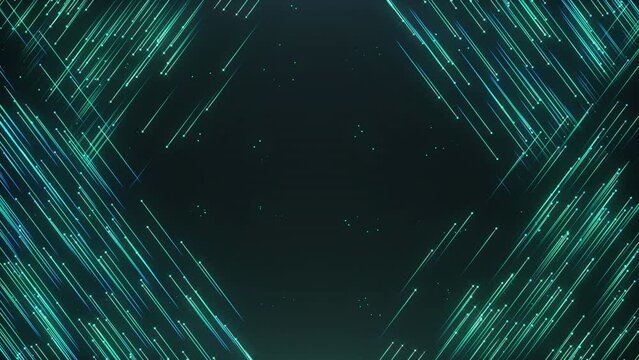Abstract Lines Particles Frame Background