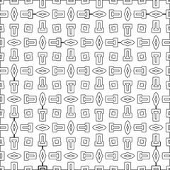 Abstract shapes from lines. Vector graphics for design, prints, decoration, cover, textile, digital wallpaper, web background, wrapping paper, clothing, fabric, packaging, cards.Geometric patterns.