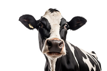 A dairy cow isolated on a transparent background.