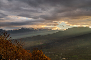Molise, Italy. Spectacular autumn landscape