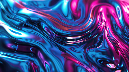 A fluid background with neon blue and pink fluids intertwined, resembling a futuristic cyberpunk aesthetic