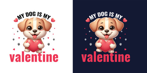 Valentine's day vector tshirt logo design.