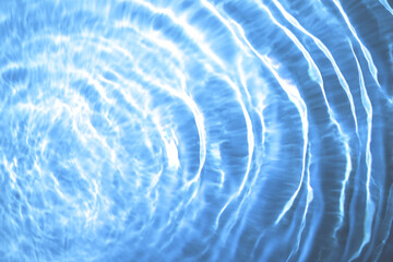 Beautiful water texture with waves. blue color, water background