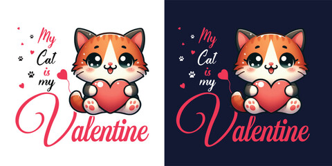 Valentine's day vector tshirt logo design.
