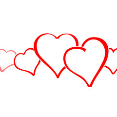 Hearts for Valentine's Day, PNG on a transparent background, high resolution, Valentine's Day, give a heart to your loved one. For creating compositions, cards, prints