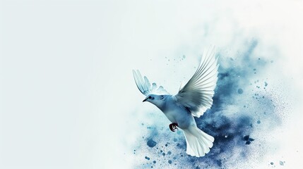 Soaring Spirit: Dove of Peace in Abstract Flight