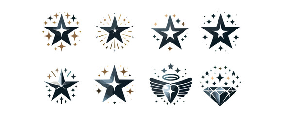 Shining stars icons