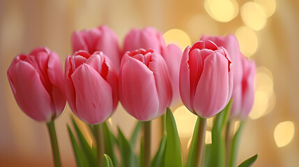 pink and red tulips