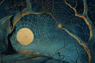 Elusive shadow weavers, spinning webs of darkness and illusion in the depths of night - Generative AI