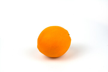 Orange orange isolated on white. Citrus fruit in close-up.
