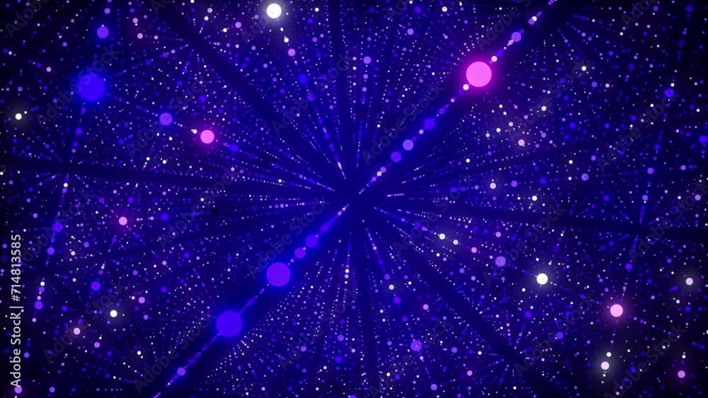 Poster abstract futuristic infinity speed background. digital hyperspace with stars explosion. dynamic moti