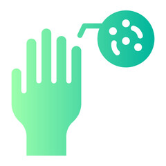 dirty hands gradient icon