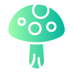 mushroom gradient icon