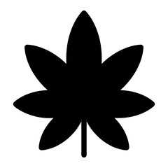 Cannabis glyph icon