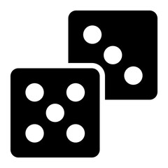 dices glyph icon