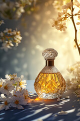 Obraz na płótnie Canvas Isolated elegant perfume product