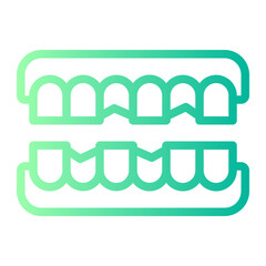 teeth gradient icon