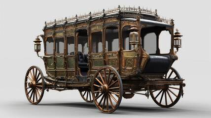 Fototapeta na wymiar Antique Carriage, Antique Wagon