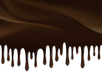 垂れるチョコレートの背景素材