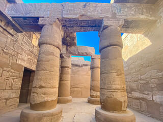 Karnak Temple is dedicated to the temple complex of Ancient Egypt. Thebes, Karnak, Luxor, Egypt