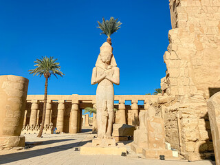 Karnak Temple is dedicated to the temple complex of Ancient Egypt. Thebes, Karnak, Luxor, Egypt