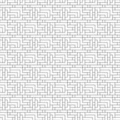 Vector seamless pattern. Modern stylish texture. Monochrome, linear abstract background.