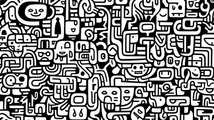 Cute graffiti art abstract background poster web page PPT, art background