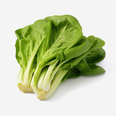 Baby cabbage isolated background,created with Generative AI tecnology.