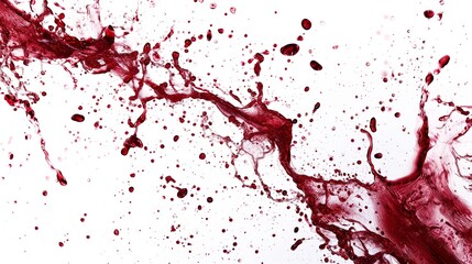 Liquid Ruby: Energetic Splatter of Red Wine