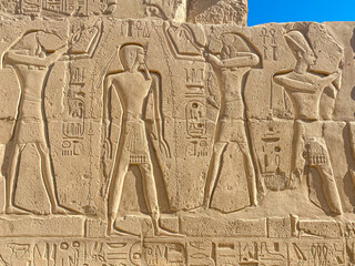 Karnak Temple is dedicated to the temple complex of Ancient Egypt. Thebes, Karnak, Luxor, Egypt