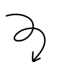 Hand drawn arrow vector