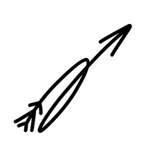 Hand drawn arrow vector