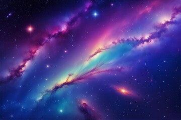 Gorgeous colorful galaxy backdrop