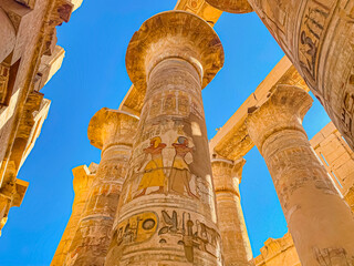 Karnak Temple is dedicated to the temple complex of Ancient Egypt. Thebes, Karnak, Luxor, Egypt
