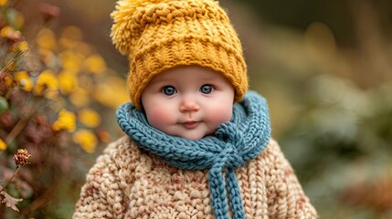 newborn experiencing the outdoors, perhaps a gentle stroll in a park or garden