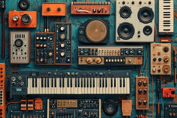 Retro Rhythms: The Vintage Vibes of Analog Audio. Keyboards, synthesizers, guitars, and more.