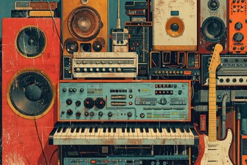 Retro Rhythms: The Vintage Vibes of Analog Audio. Keyboards, synthesizers, guitars, and more.