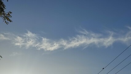 Blue light sky nature white clouds whether background