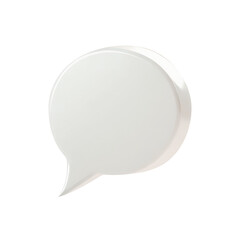 Bubble message, 3d online chat with speech or talk object for social media post. - obrazy, fototapety, plakaty