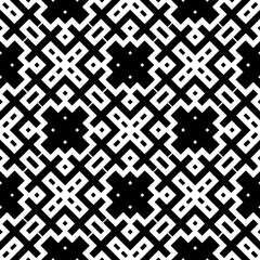 A white background with black design.Seamless texture for fashion, textile design,  on wall paper, wrapping paper, fabrics and home decor. Simple repeat pattern. Geometric patterns.