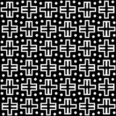 A white background with black design.Seamless texture for fashion, textile design,  on wall paper, wrapping paper, fabrics and home decor. Simple repeat pattern. Geometric patterns.