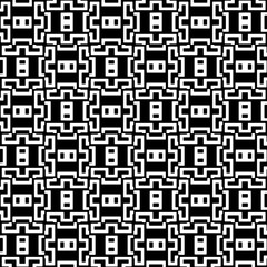 A white background with black design.Seamless texture for fashion, textile design,  on wall paper, wrapping paper, fabrics and home decor. Simple repeat pattern. Geometric patterns.