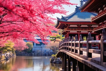 Fototapeta premium Beauty architecture Japanese temple 