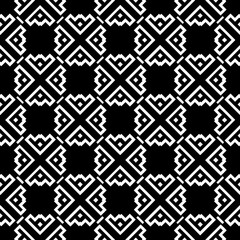 A white background with black design.Seamless texture for fashion, textile design,  on wall paper, wrapping paper, fabrics and home decor. Simple repeat pattern. Geometric patterns.