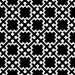 A white background with black design.Seamless texture for fashion, textile design,  on wall paper, wrapping paper, fabrics and home decor. Simple repeat pattern. Geometric patterns.